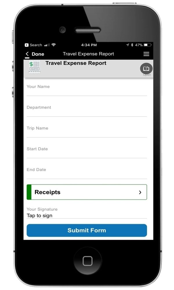 Mobile Form Example | Estel Tech