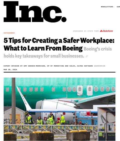 Inc. Magazine Boeing Lessons by Estel Tech