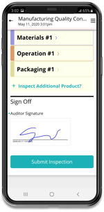 Manufacturing quality app example Manufacturing quality app example