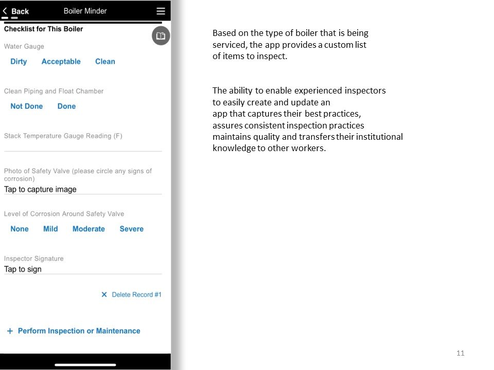 Custom mobile forms app
