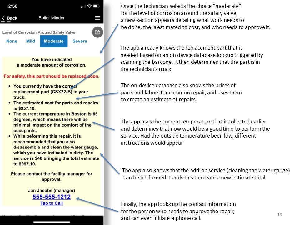 Apps for standing workers