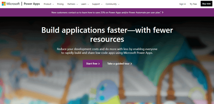 powerapps website