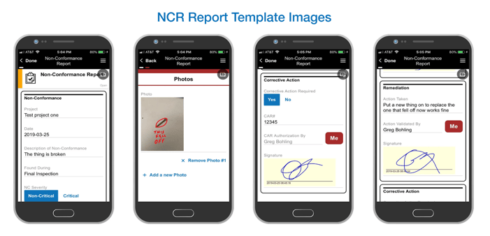 NCR report template images