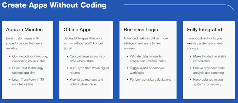 create apps without coding