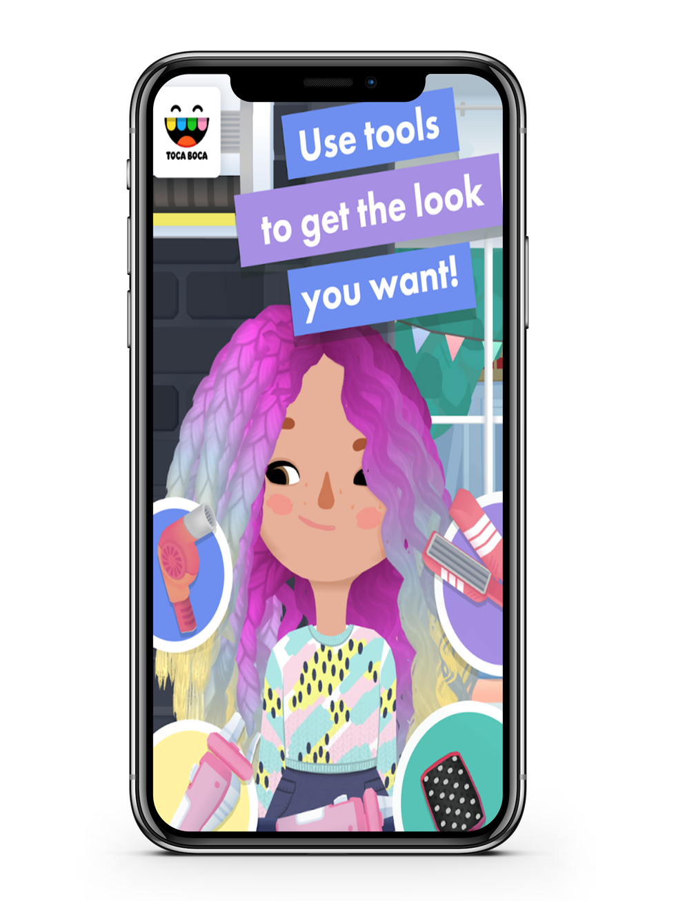 Toca hair salon app for children Toca hair salon app for children